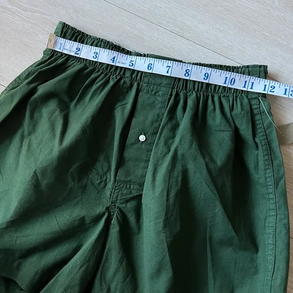 J Crew Boxers Mens XS Green Cotton